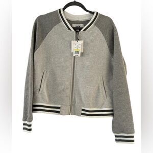 Jack by BB Dakota Gray Zip Up Cardigan Sweater Size Medium New With Tags